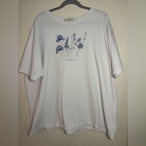 Vintage 90’s Flower Shirt Women’s Large/XL Garden Shirt single stitch